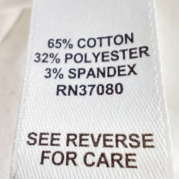 CATO WOMEN'S PLUS SIZE 18/20W WHITE STRETCH PULLOVER/BUTTON SHIRT 2 POCKETS + - Picture 4 of 5